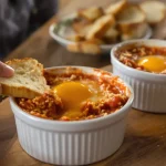 C’est le plat que je fais quand je n’ai envie de rien préparer : œufs cocotte tomate-fromage en 12 min