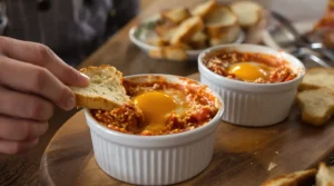 C’est le plat que je fais quand je n’ai envie de rien préparer : œufs cocotte tomate-fromage en 12 min