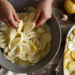 Pas besoin de noyer le gratin dauphinois dans la crème : il reste délicieusement fondant avec ce geste