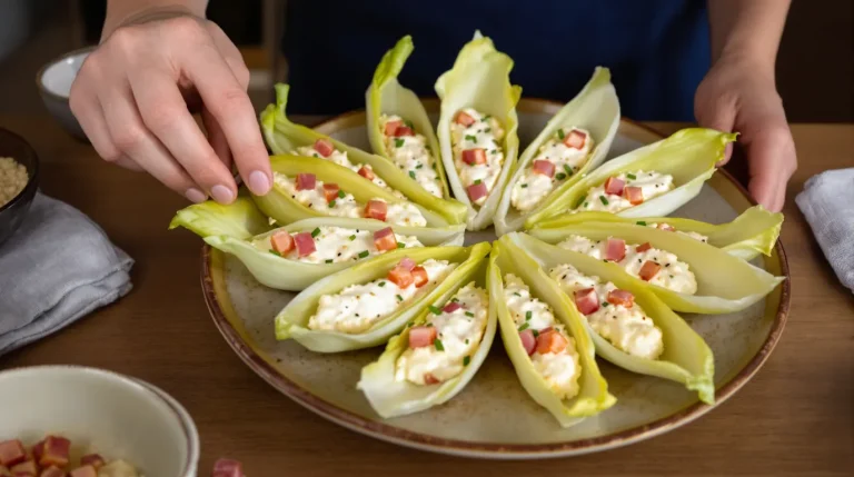 Petites barquettes d’endive au jambon : mon apéritif ultra express prêt en quelques minutes